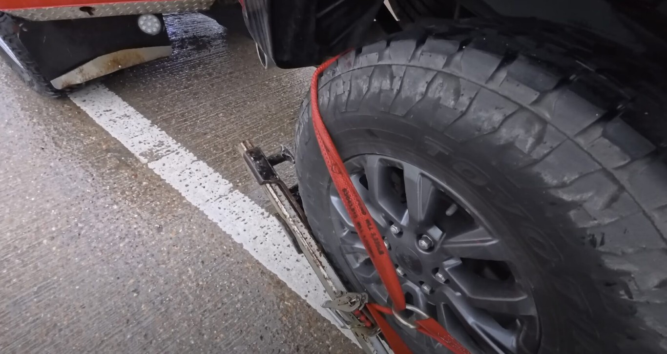 Secure flatbed towing with professional straps in Poway, CA